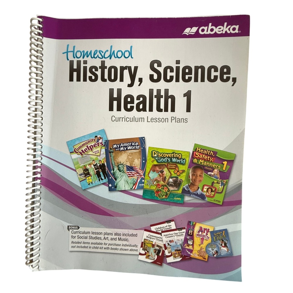 Abeka Homeschool History, Science, Health 1 Curriculum Lesson Plans‎